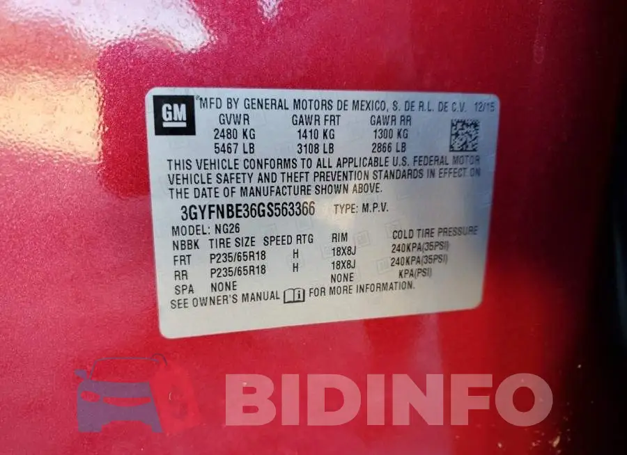 3GYFNBE36GS563366 Photo# 14