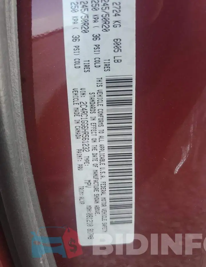 2C4RC1GG6HR561232 Photo# 12