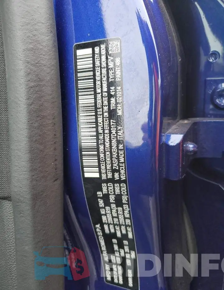 ZASPAKBN8N7D40177 Photo# 12