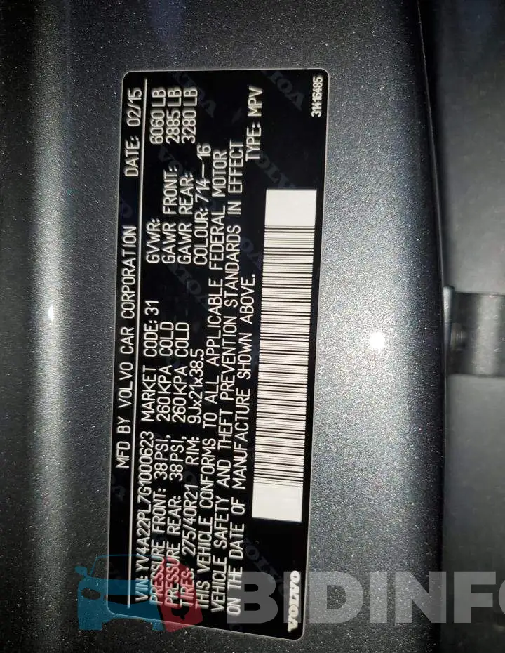 YV4A22PL7G1000623 Photo# 12