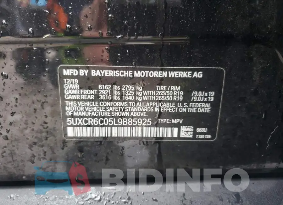 5UXCR6C05L9B85925 Photo# 14