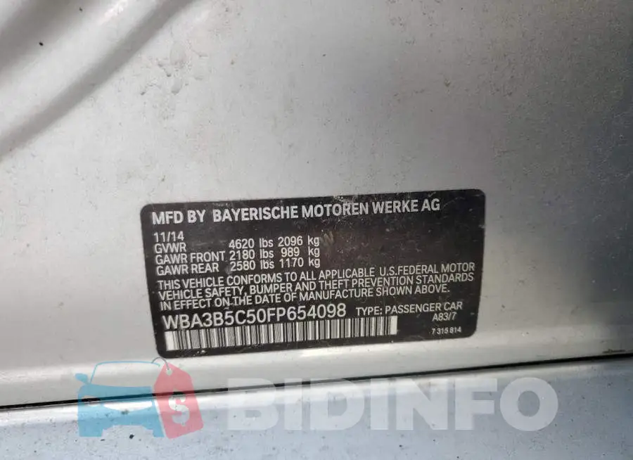 WBA3B5C50FP654098 Photo# 12
