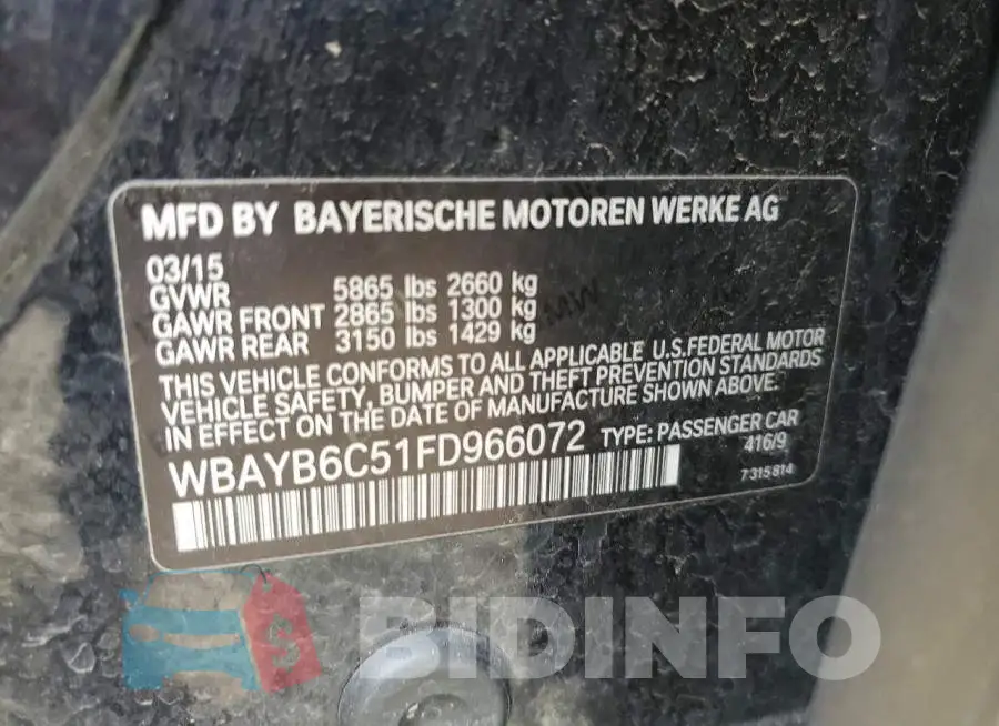 WBAYB6C51FD966072 Photo# 13
