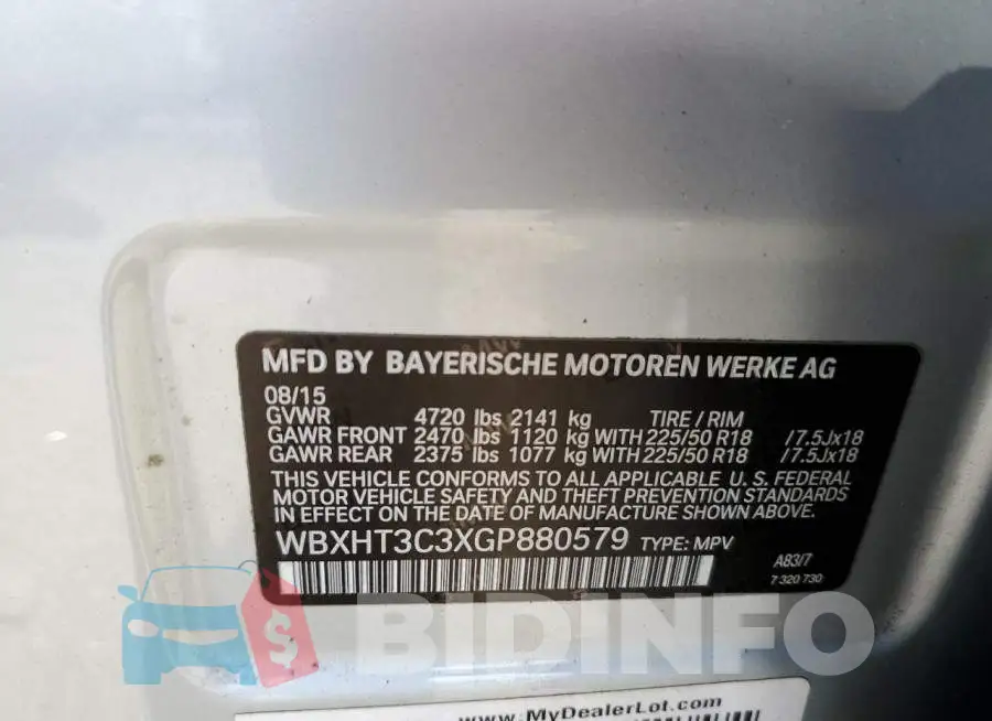 WBXHT3C3XGP880579 Photo# 12