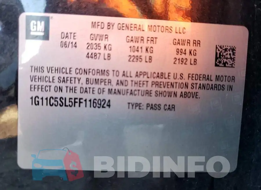 1G11C5SL5FF116924 Photo# 12