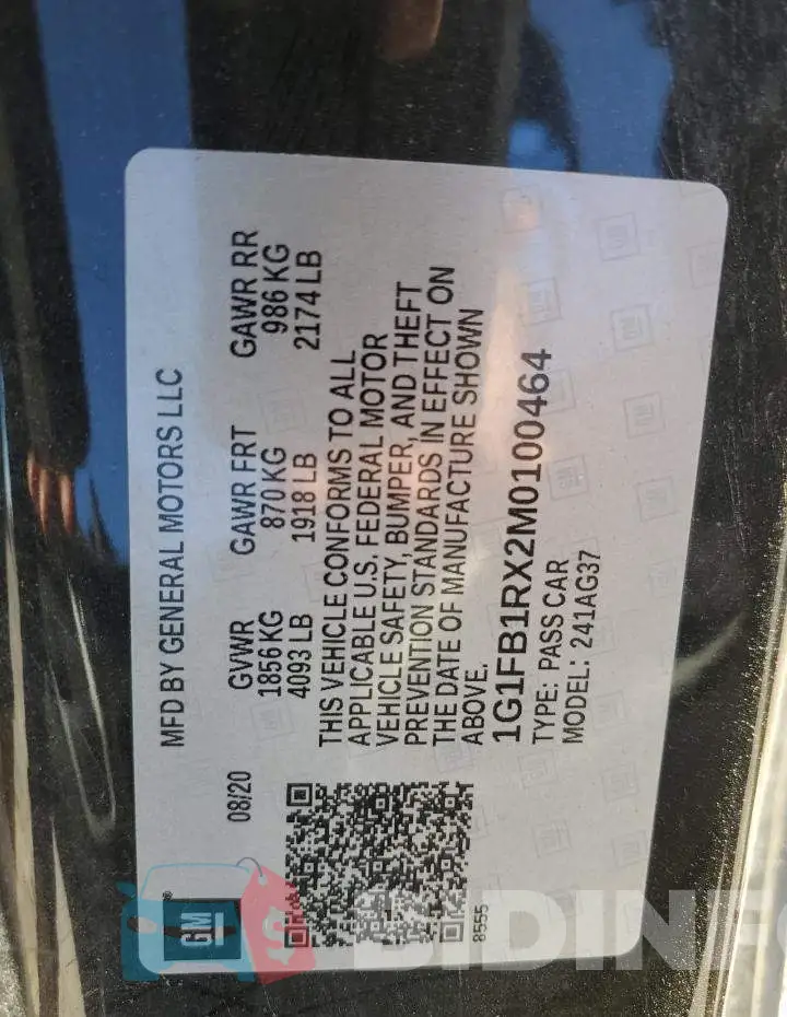 1G1FB1RX2M0100464 Photo# 12
