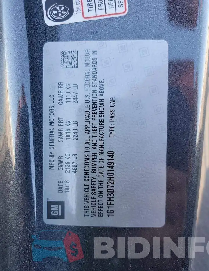 1G1FH3D72H0149140 Photo# 12