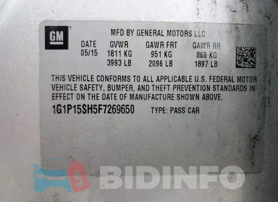 1G1P15SH5F7269650 Photo# 12