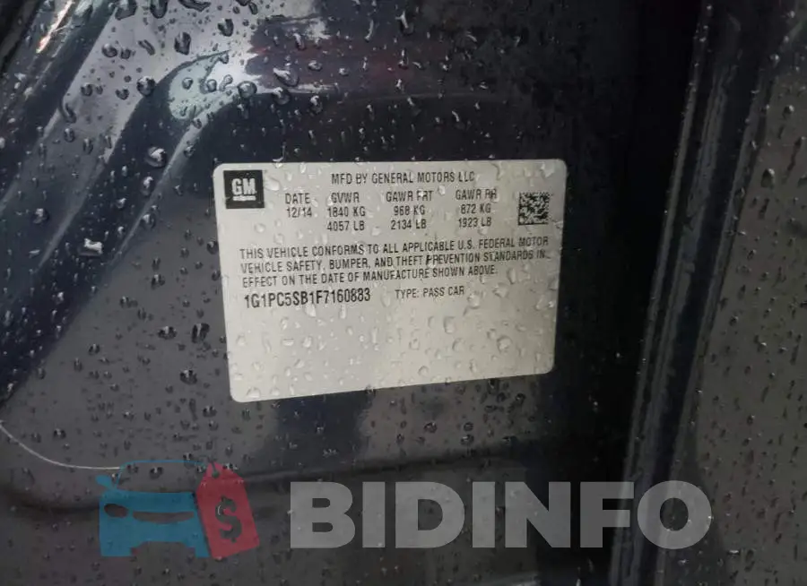 1G1PC5SB1F7160883 Photo# 12