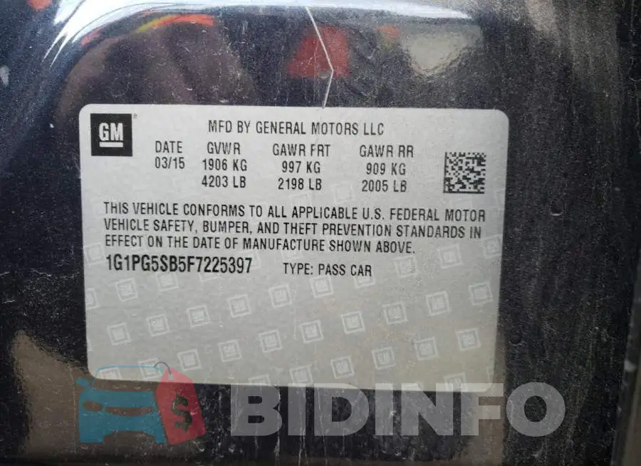 1G1PG5SB5F7225397 Photo# 12