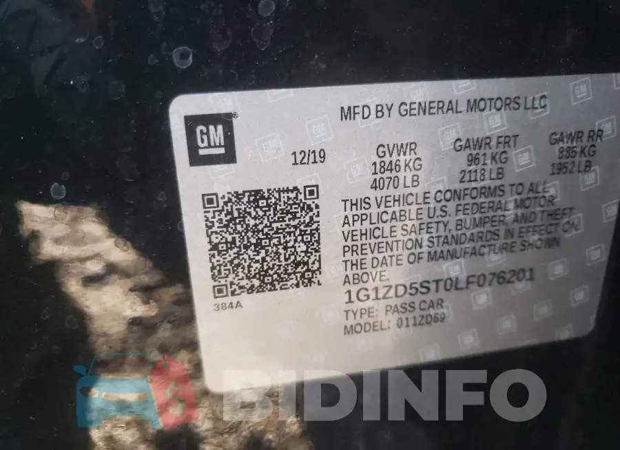 1G1ZD5ST0LF076201 Photo# 12