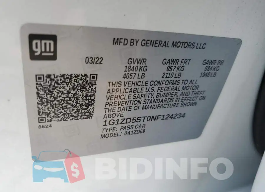 1G1ZD5ST0NF124234 Photo# 12