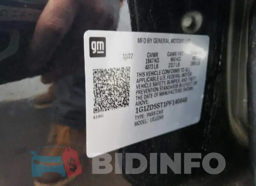 1G1ZD5ST1PF140848 Photo# 12