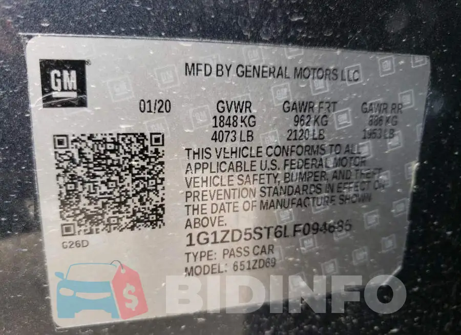 1G1ZD5ST6LF094685 Photo# 12