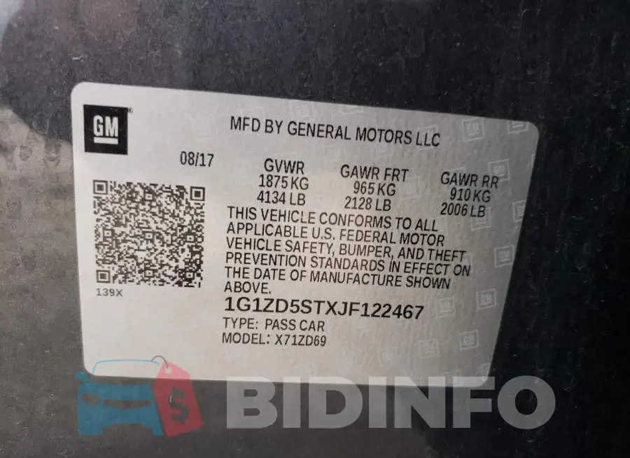 1G1ZD5STXJF122467 Photo# 12