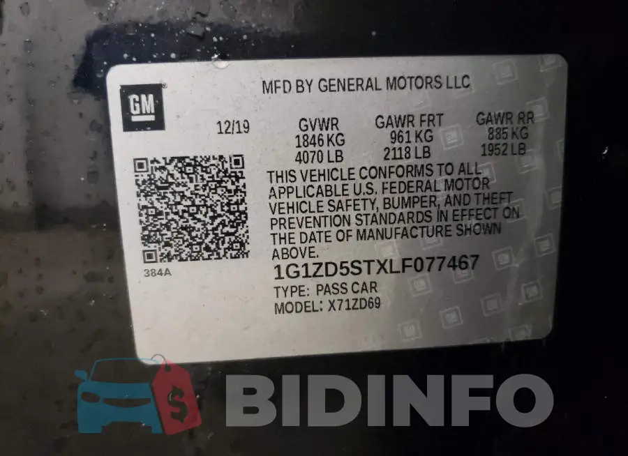 1G1ZD5STXLF077467 Photo# 13