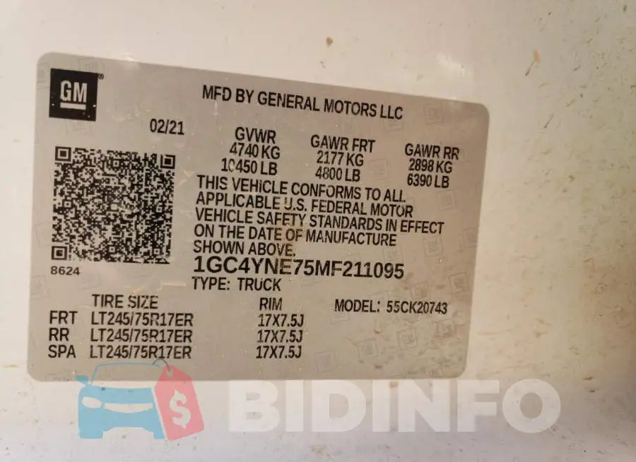 1GC4YNE75MF211095 Photo# 12