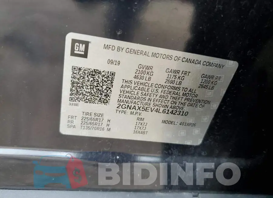 2GNAX5EV4L6142310 Photo# 12