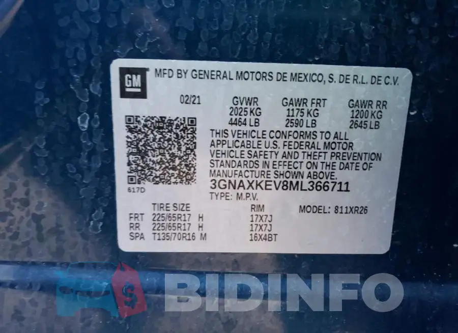 3GNAXKEV8ML366711 Photo# 13