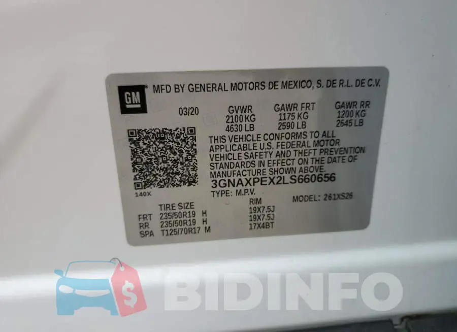 3GNAXPEX2LS660656 Photo# 13