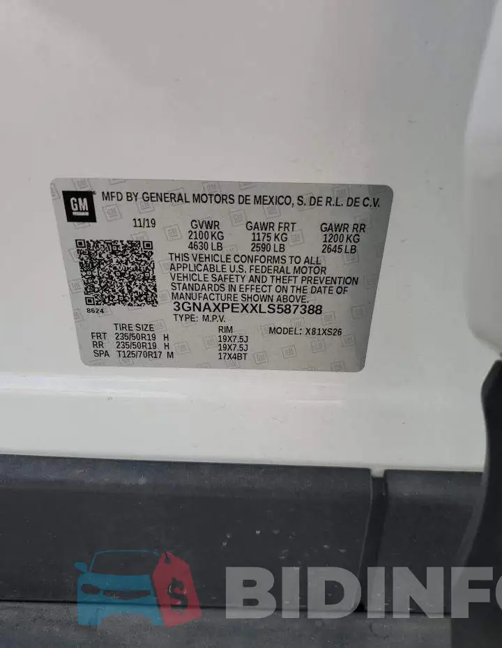 3GNAXPEXXLS587388 Photo# 14