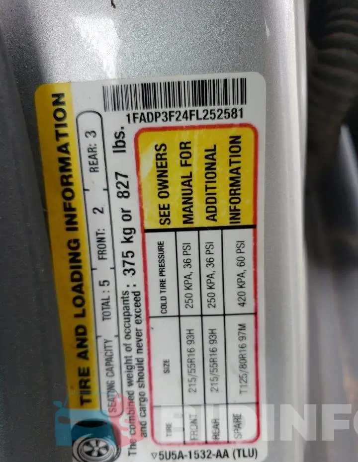 1FADP3F24FL252581 Photo# 12