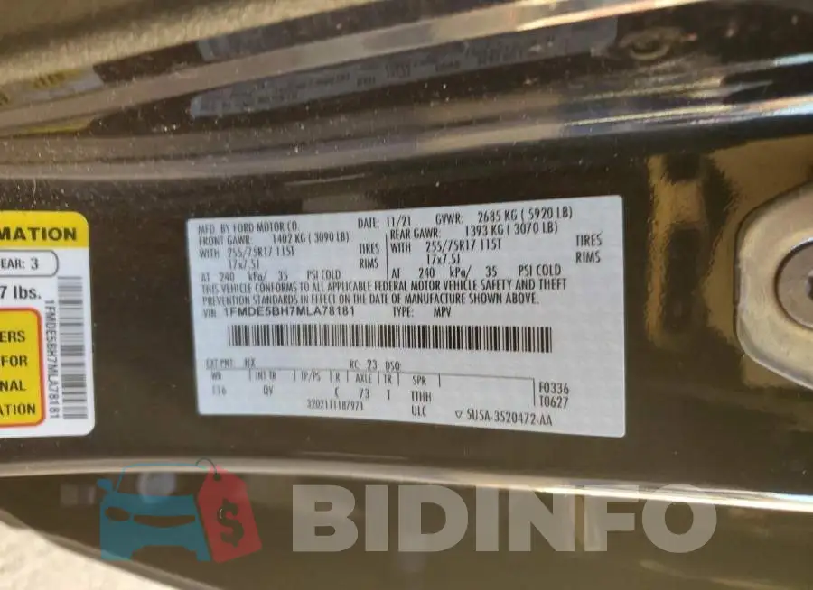 1FMDE5BH7MLA78181 Photo# 13