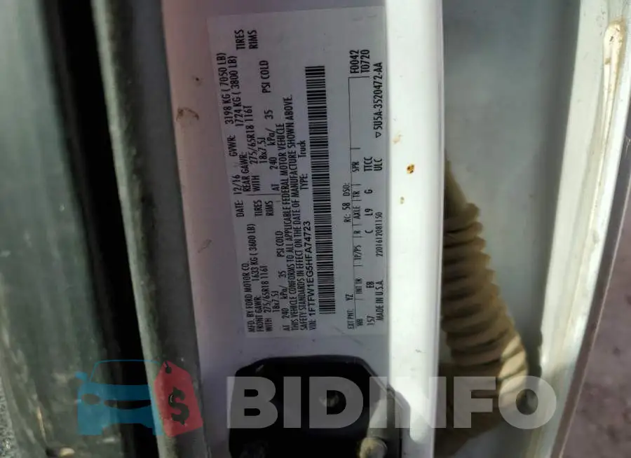 1FTFW1EG5HFA74723 Photo# 12