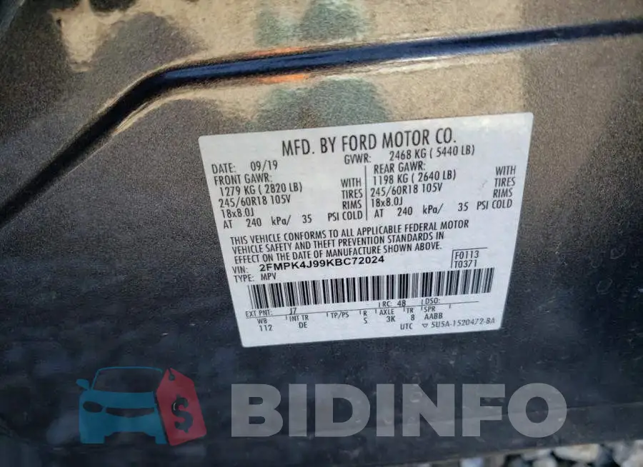 2FMPK4J99KBC72024 Photo# 13