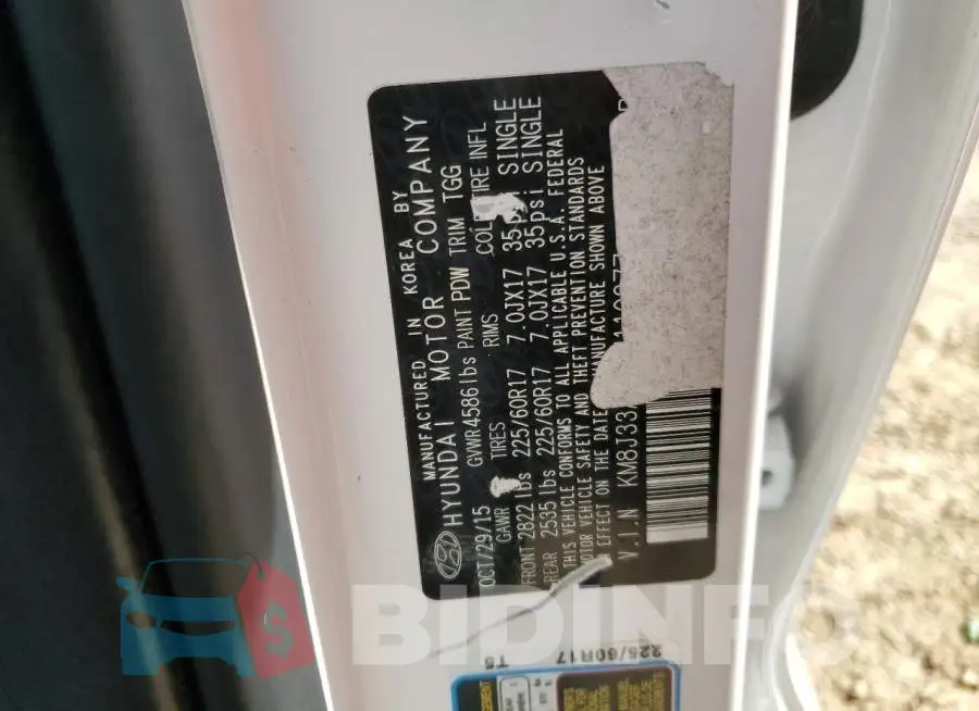 KM8J33A49GU110977 Photo# 12