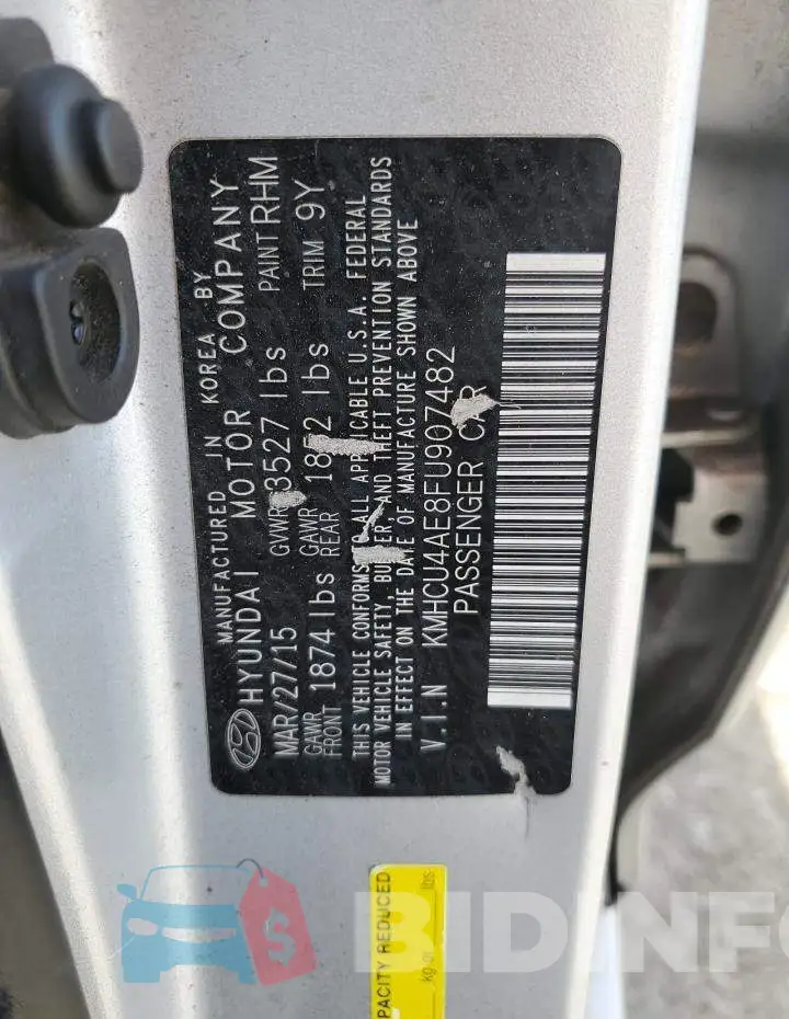 KMHCU4AE8FU907482 Photo# 13