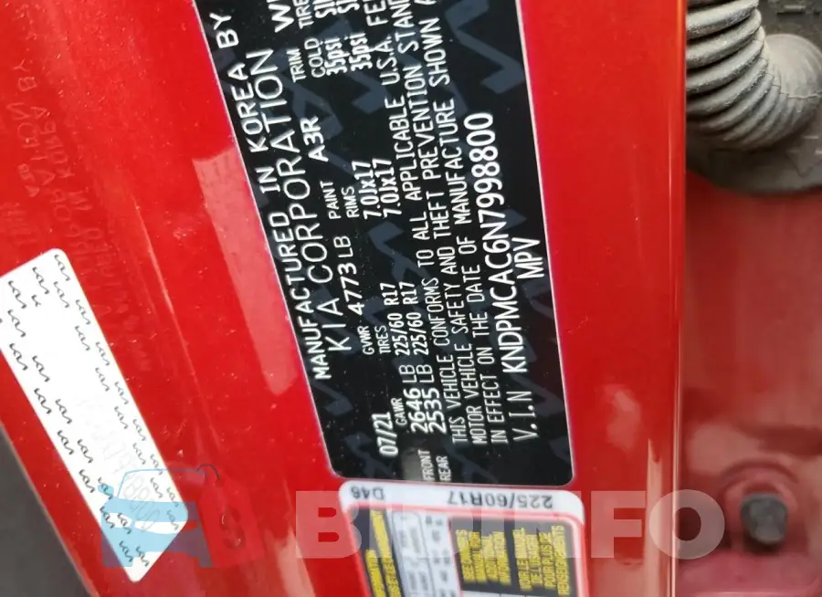 KNDPMCAC6N7998800 Photo# 12
