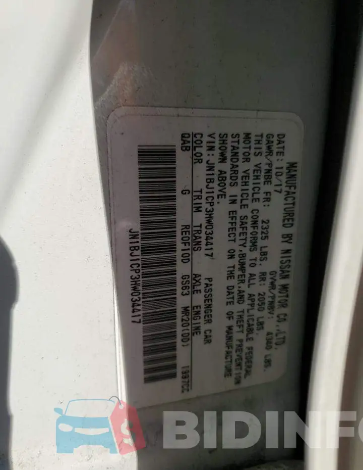 JN1BJ1CP3HW034417 Photo# 13