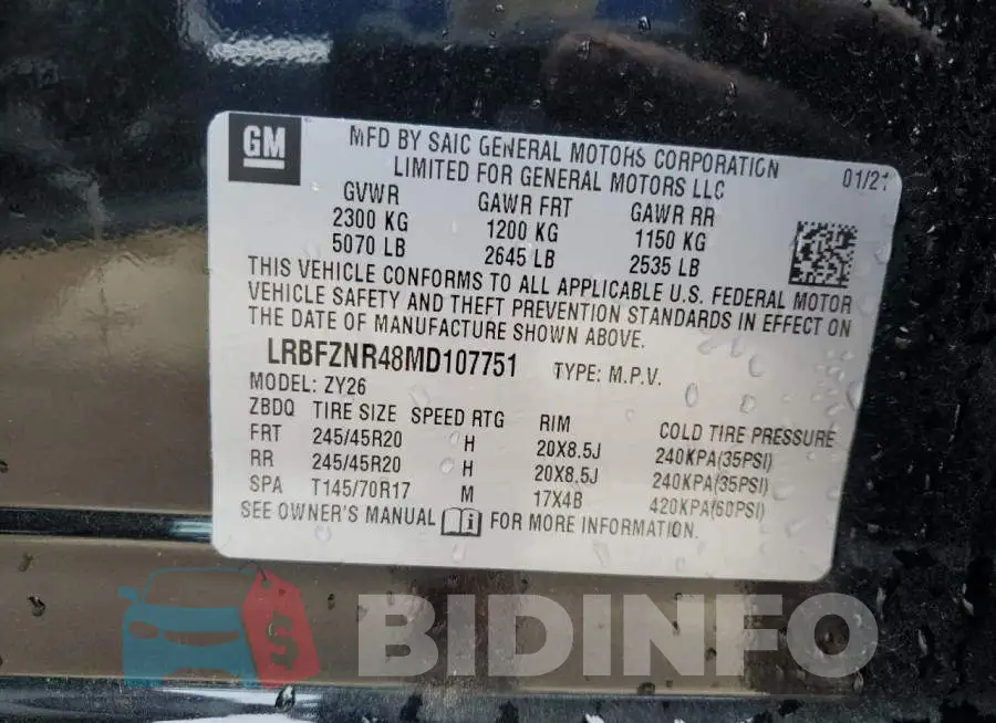 LRBFZNR48MD107751 Photo# 13