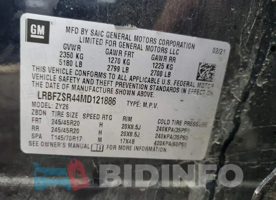 LRBFZSR44MD121886 Photo# 13