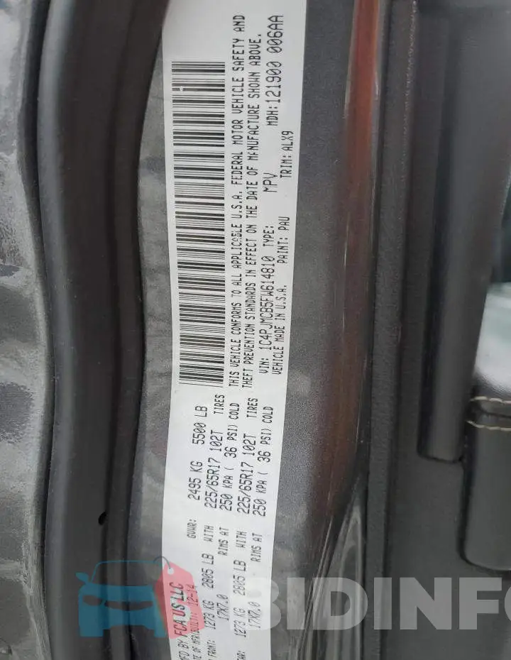 1C4PJMCB5FW614810 Photo# 12