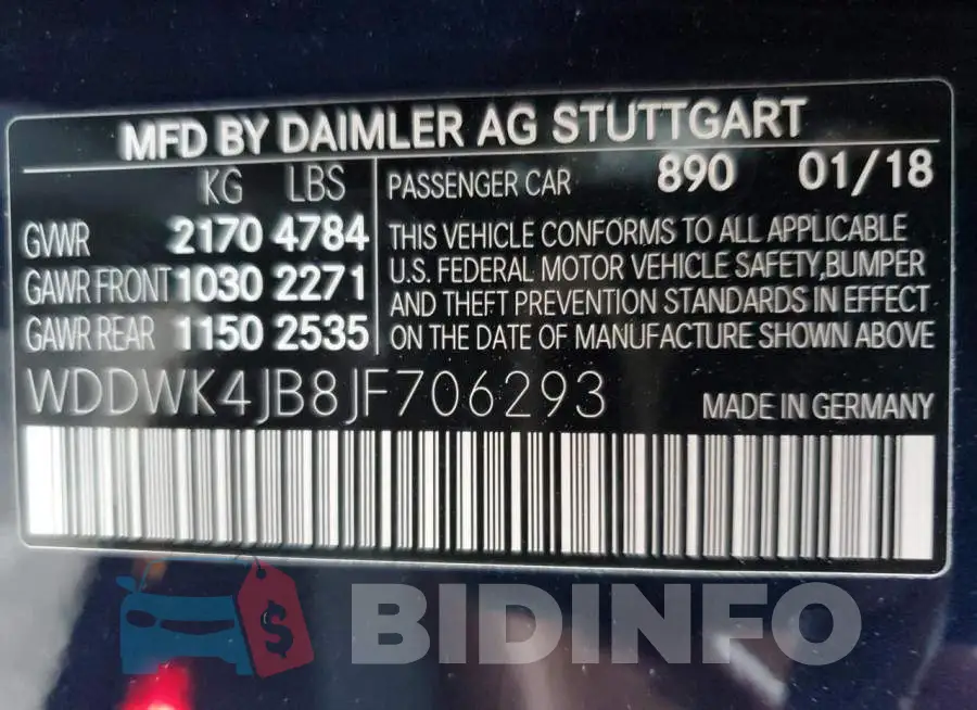 WDDWK4JB8JF706293 Photo# 12