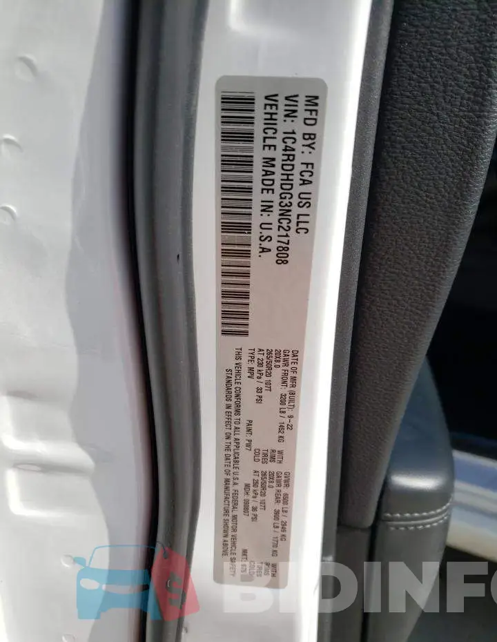1C4RDHDG3NC217808 Photo# 13