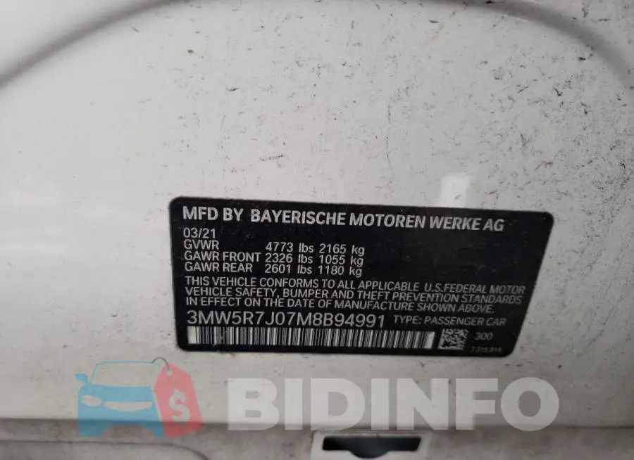 3MW5R7J07M8B94991 Photo# 12