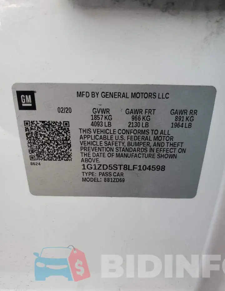 1G1ZD5ST8LF104598 Photo# 12