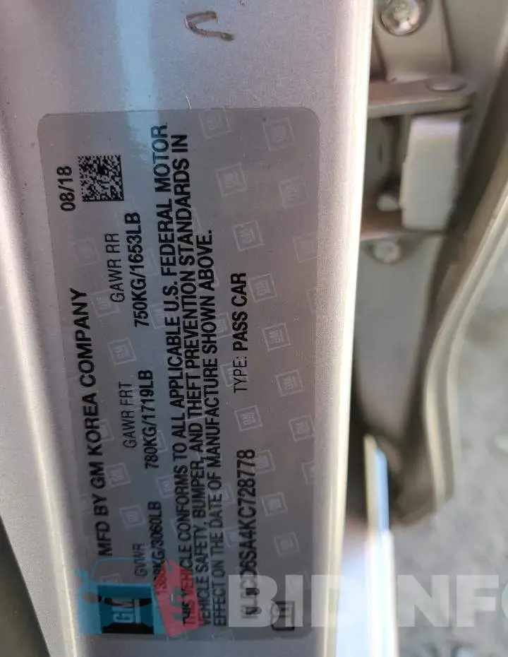 KL8CD6SA4KC728778 Photo# 12