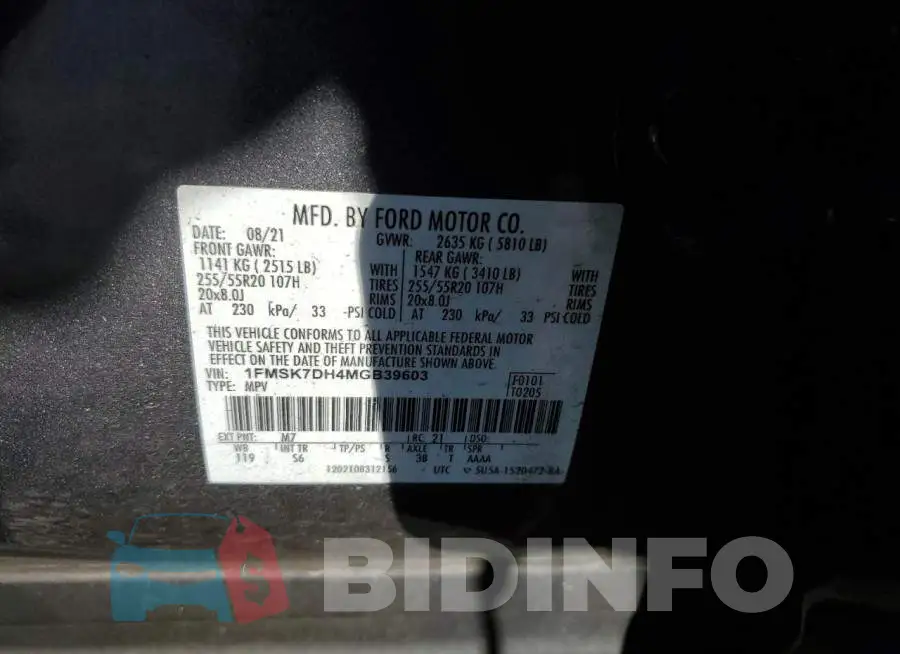 1FMSK7DH4MGB39603 Photo# 13