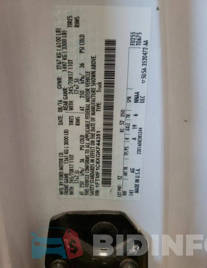 1FTMF1C8XGKF44351 Photo# 12