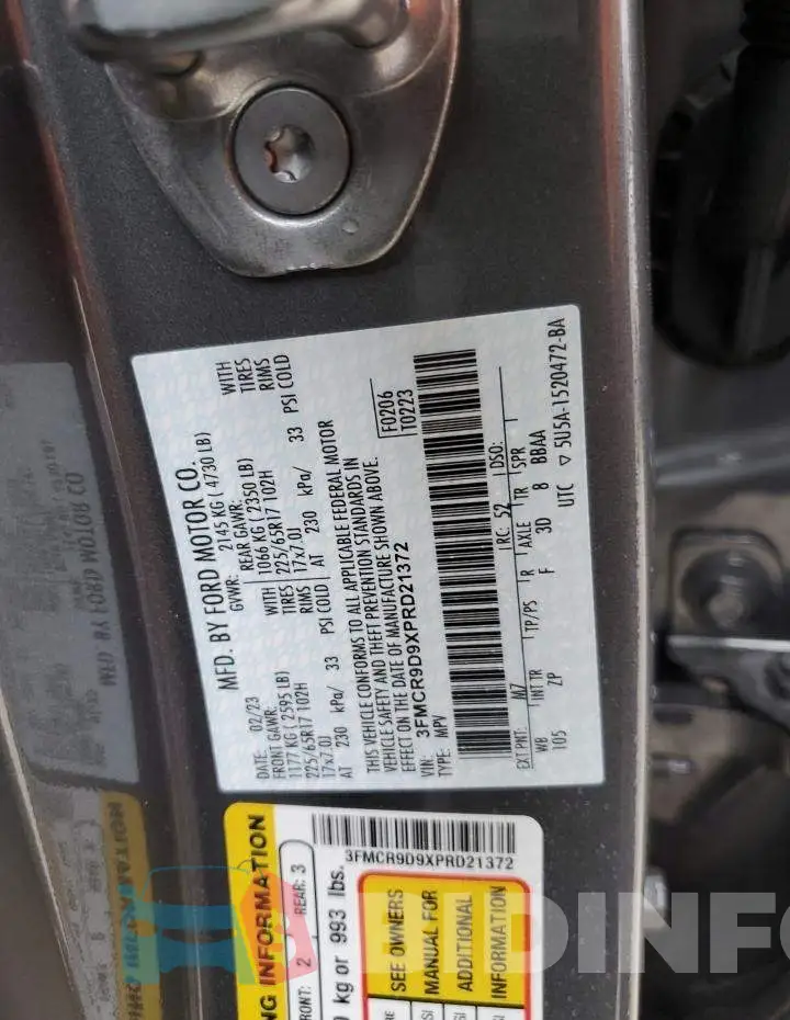 3FMCR9D9XPRD21372 Photo# 12
