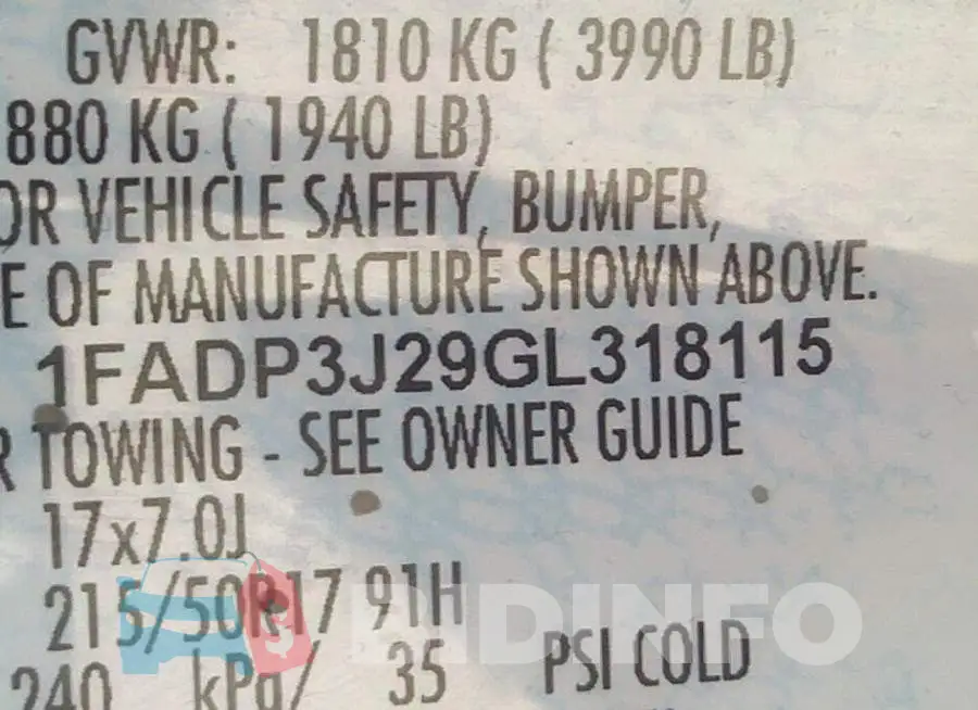 1FADP3J29GL318115 Photo# 9