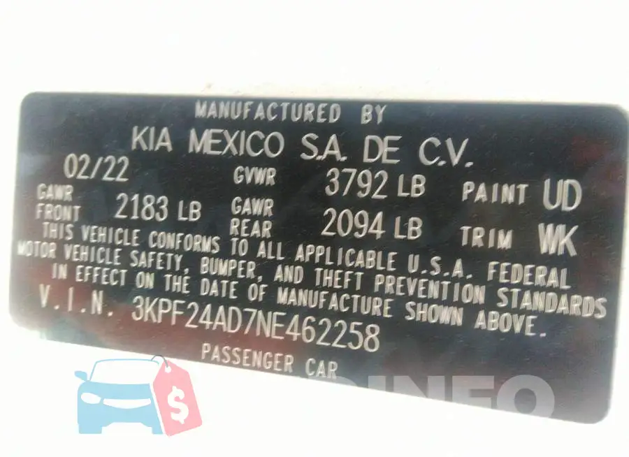 3KPF24AD7NE462258 Photo# 9