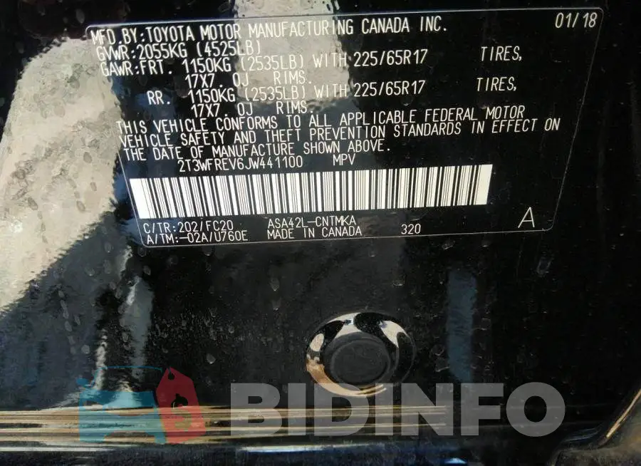 2T3WFREV6JW441100 Photo# 9
