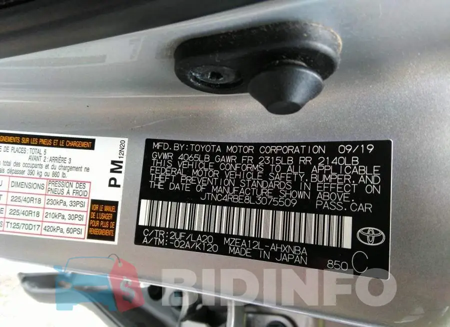 JTNC4RBE8L3075509 Photo# 9