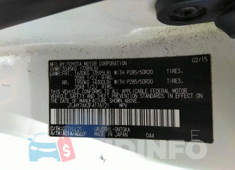 JTJHY7AX3F4176121 Photo# 9