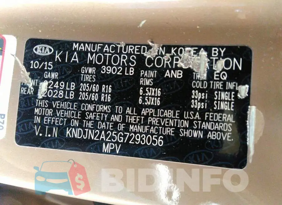 KNDJN2A25G7293056 Photo# 9